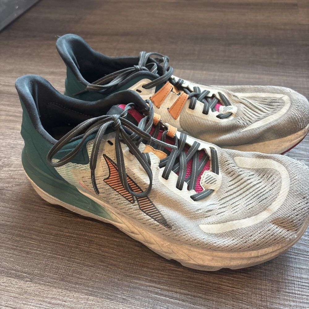 Altra Provision 6 Active Shoes Womens 10.5 Teal White Running Athletic Sneakers